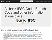 Tablet Screenshot of ifsccodechk.com